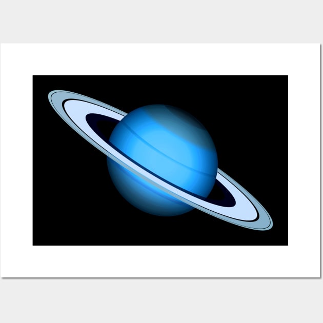 Blue Space Planet Unknown Wall Art by joolsd1@gmail.com